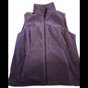 Columbia Vest XL  Purple Women Men Outdoor  Full Zip Northwoods Preppy